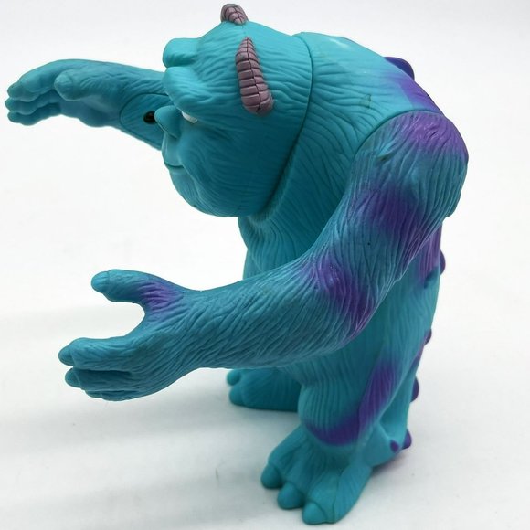 Vtg 2001 Monsters Inc Blue 6" Sully Plastic Action Figure Disney Pixar McDonalds - Picture 4 of 6